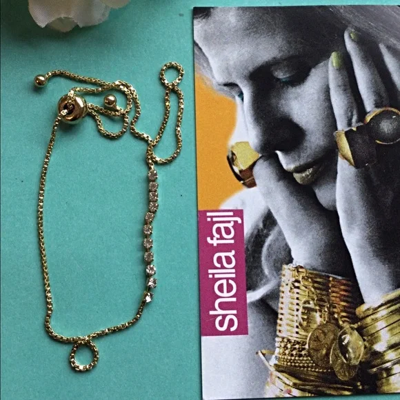 Sheila Fajl Amanda Bracelet 18k Gold Plated. Perfect Graduation or Bday Gift - Picture 7 of 8